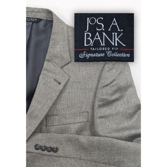 Jos. A. Bank Other - Jos. A. Bank Signature Blazer Sport Coat‎ Suit Jacket Silk LambsWool 44L 48" EUC